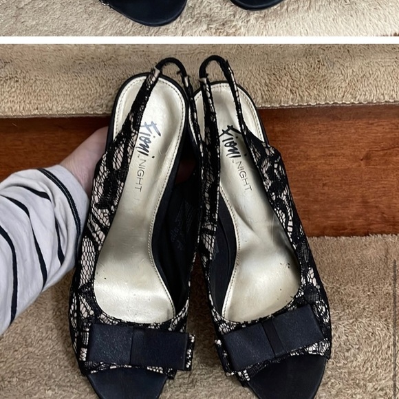 Fioni Night Lace Heels Women's Sandals Size 7.5 - Picture 4 of 9